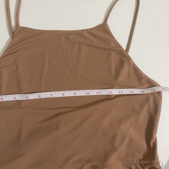 Lovers Friends Revolve Womens Dress Sz XLarge Tawny Brown Meredith Mini Bodycon - Picture 7 of 9